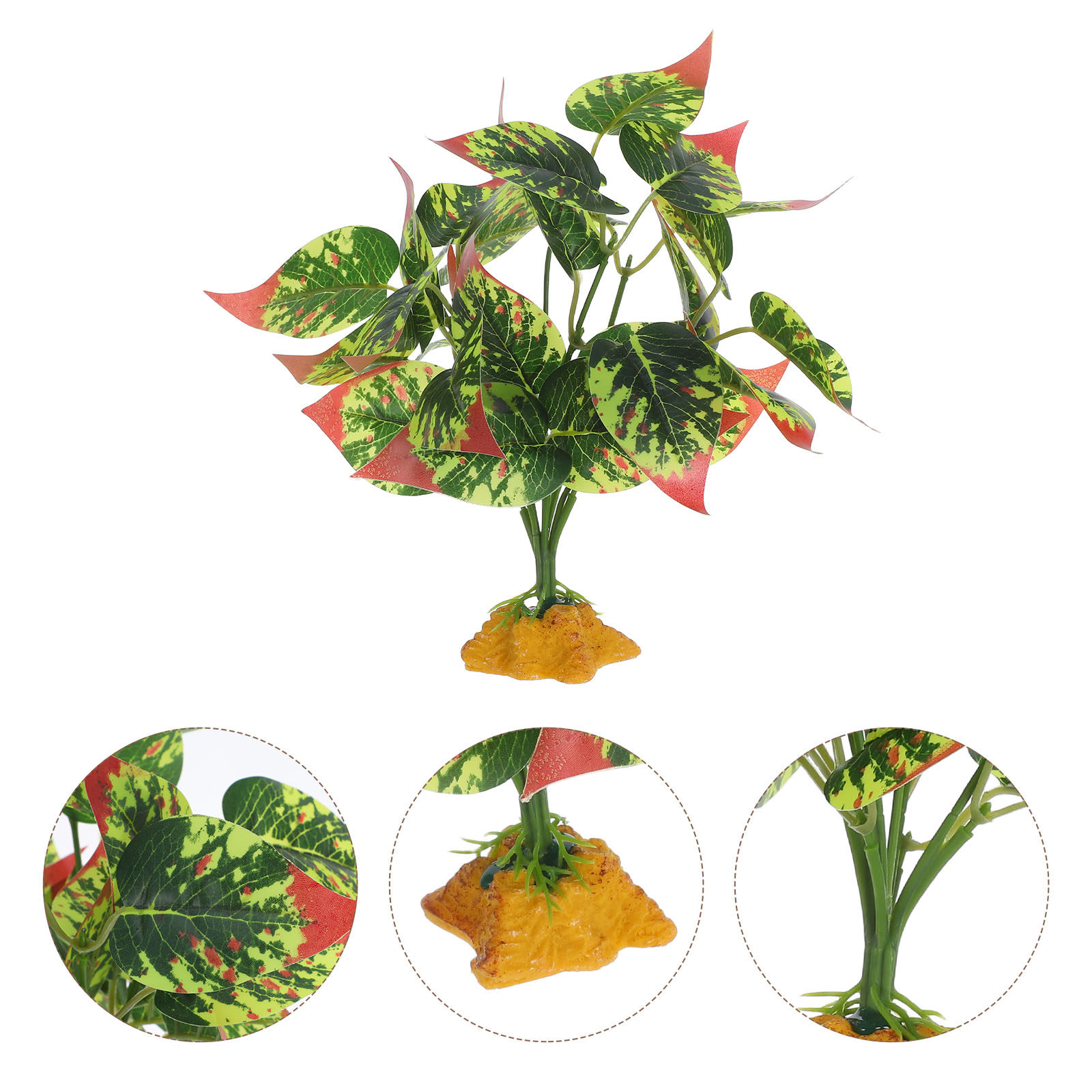 Aquarium Planted Tank - Lifelike ABS Artificial Plants for Terrariums