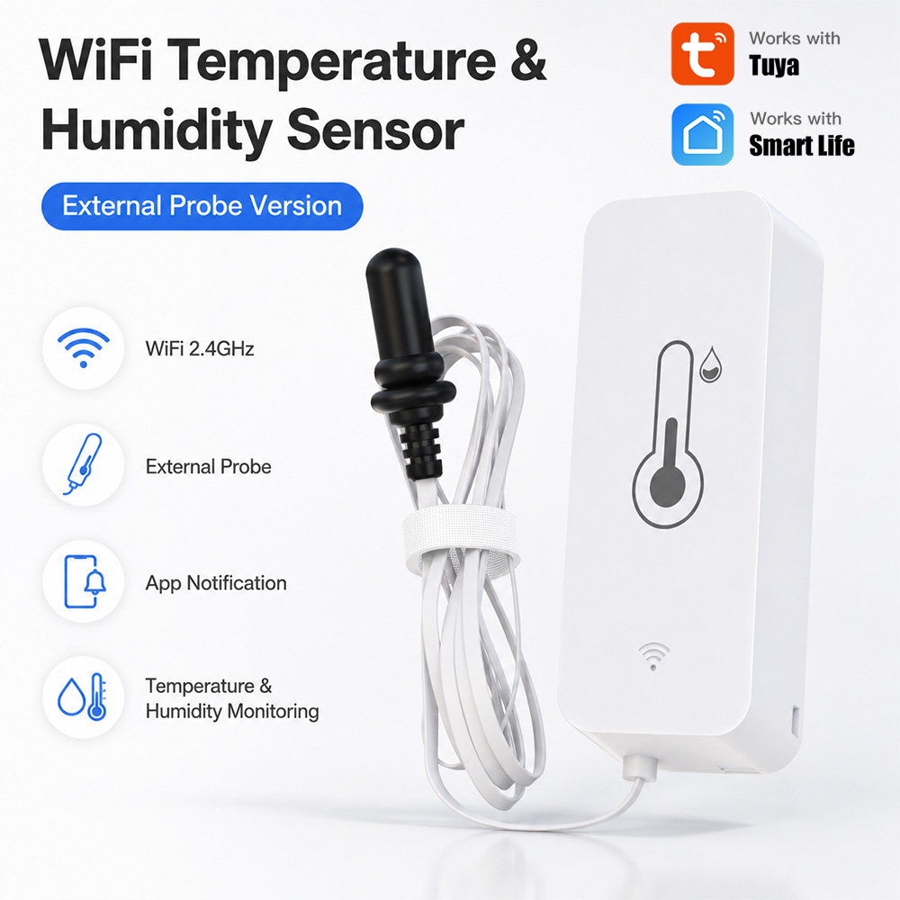 Tuya WiFi Temperature Humidity - Aquarium Plant Original recension och pris
