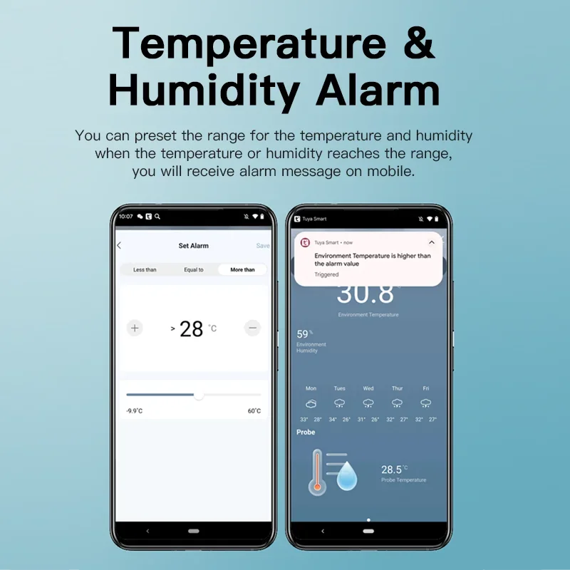Tuya WiFi Temperature Humidity - Aquarium Plant Original recension och pris