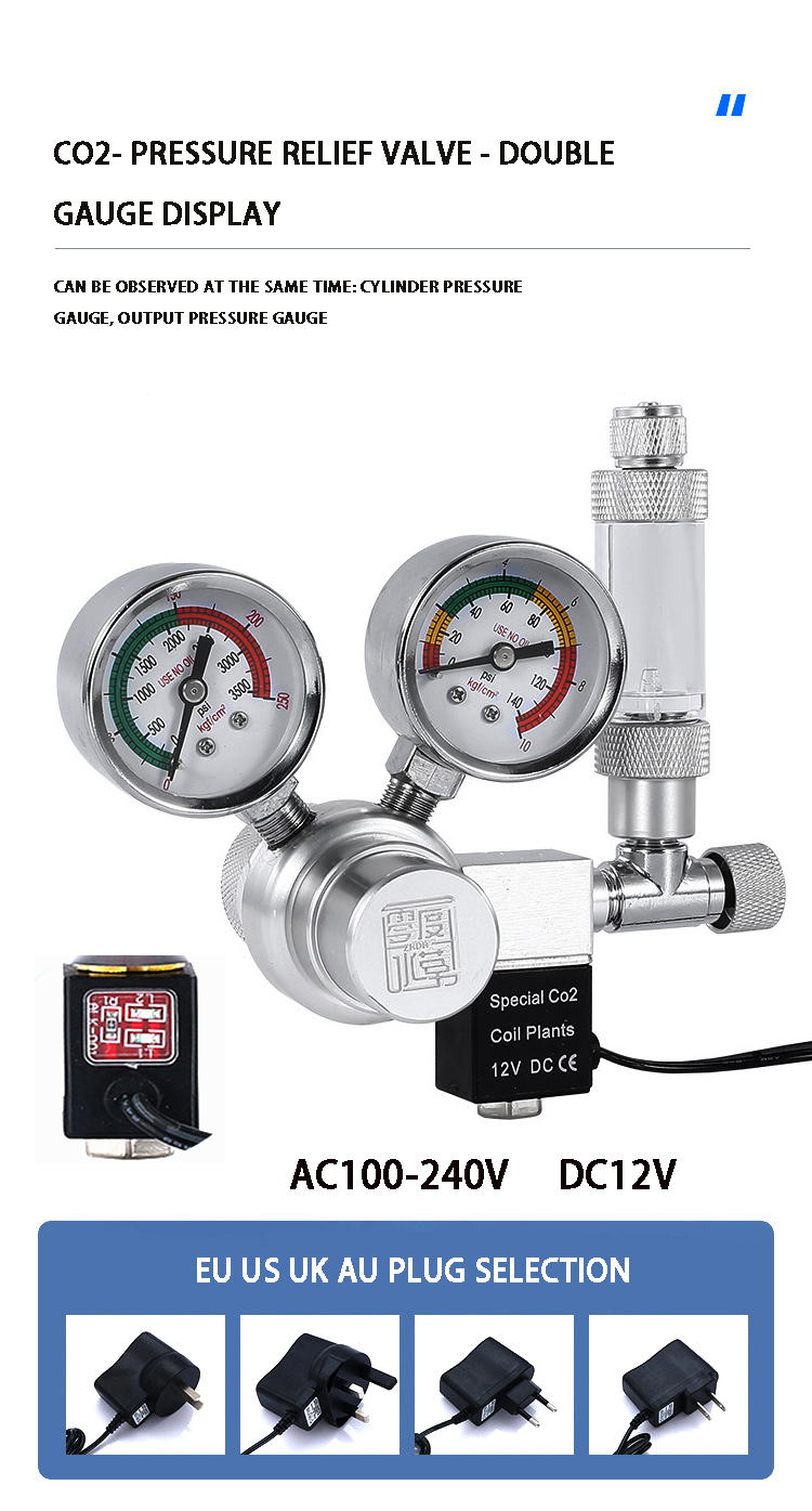 Aquarium CO2 regulator solenoi - Planted Aquarium Equipment recension och pris