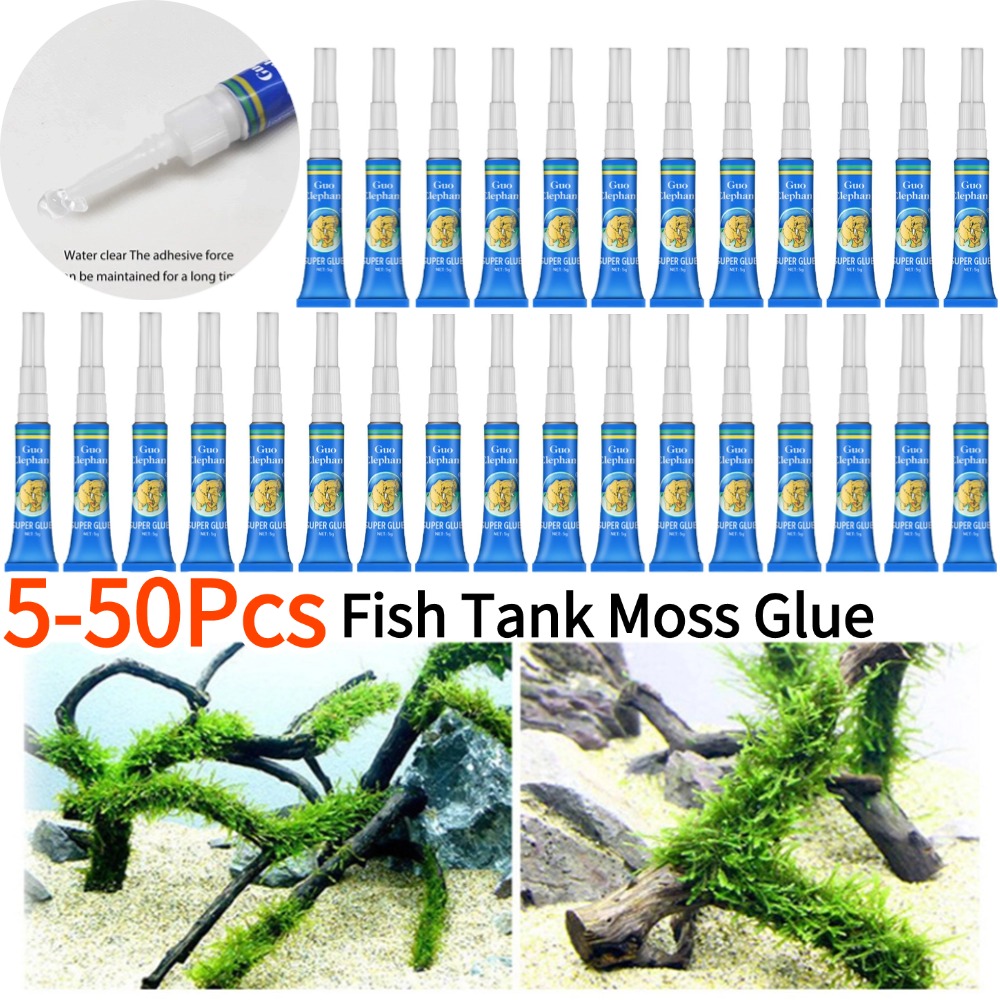 50-5Pcs Fish Tank Landscaping  - Aquarium Plant Glue recension och pris