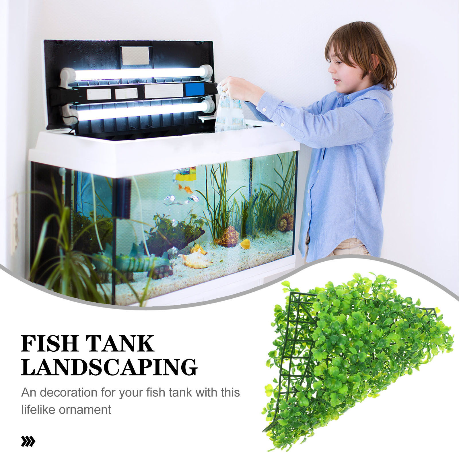 Fake Fish Tank Grass Realistic - Aquarium Planted Tank recension och pris