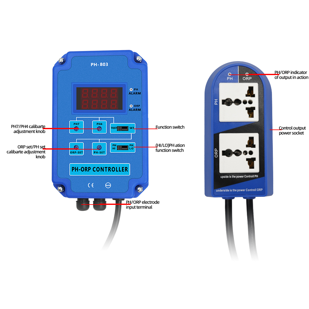 PH-803 Digital 2&1 PH ORP Redo - Planted Aquarium Ph recension och pris