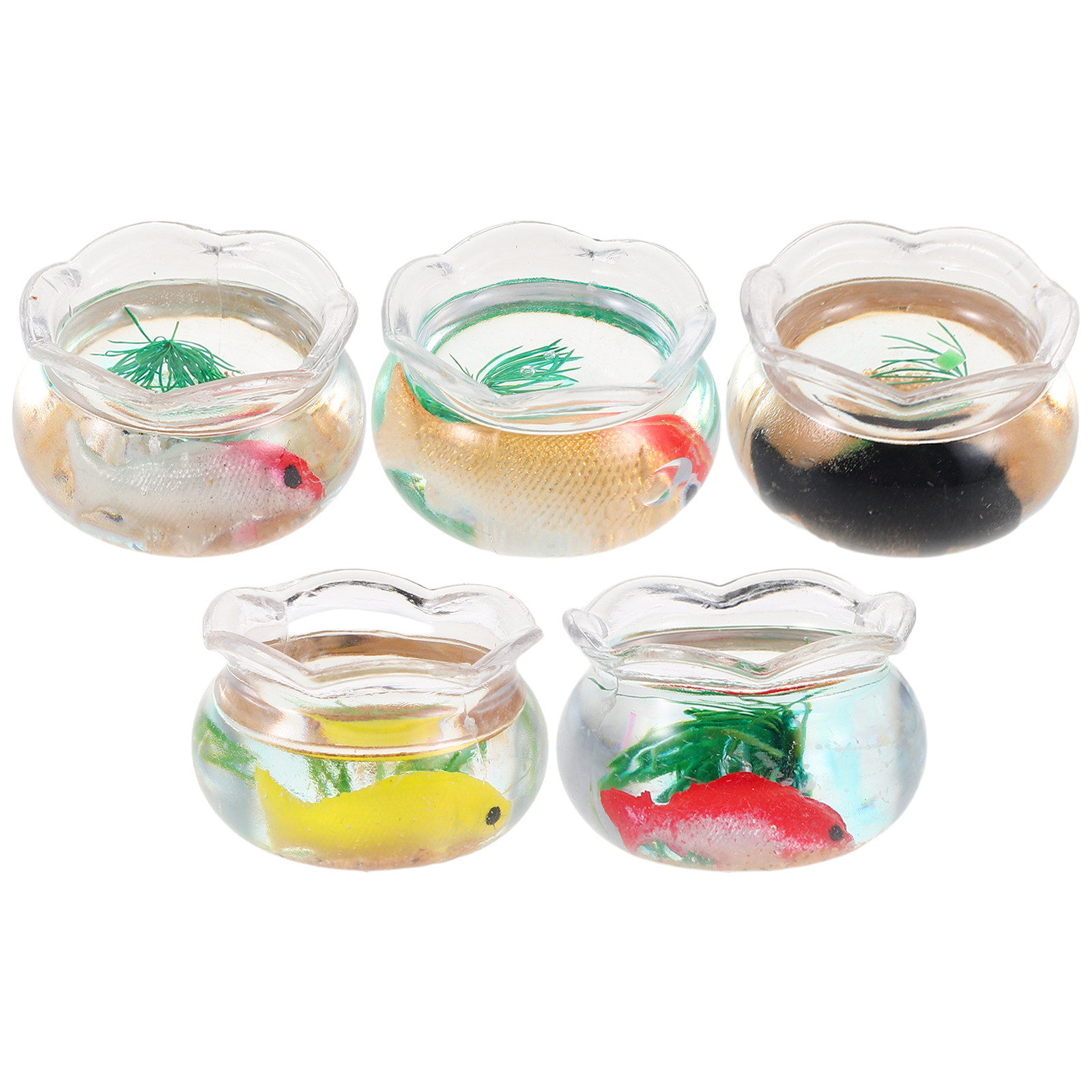 5Pcs Miniature Fish Bowl Small - Aquarium Planted Tank recension och pris
